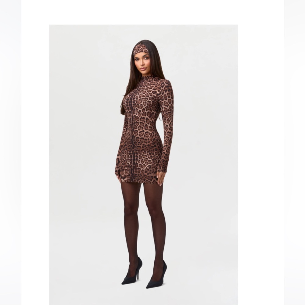Naked wardrobe leopard dress